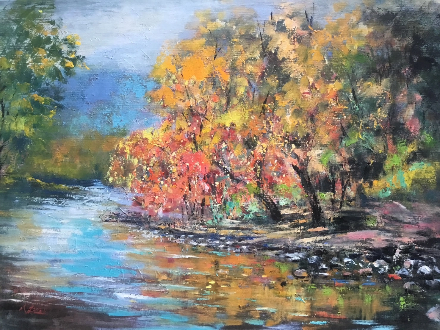 許美玲-秋高氣爽-91x65cm(30P)
