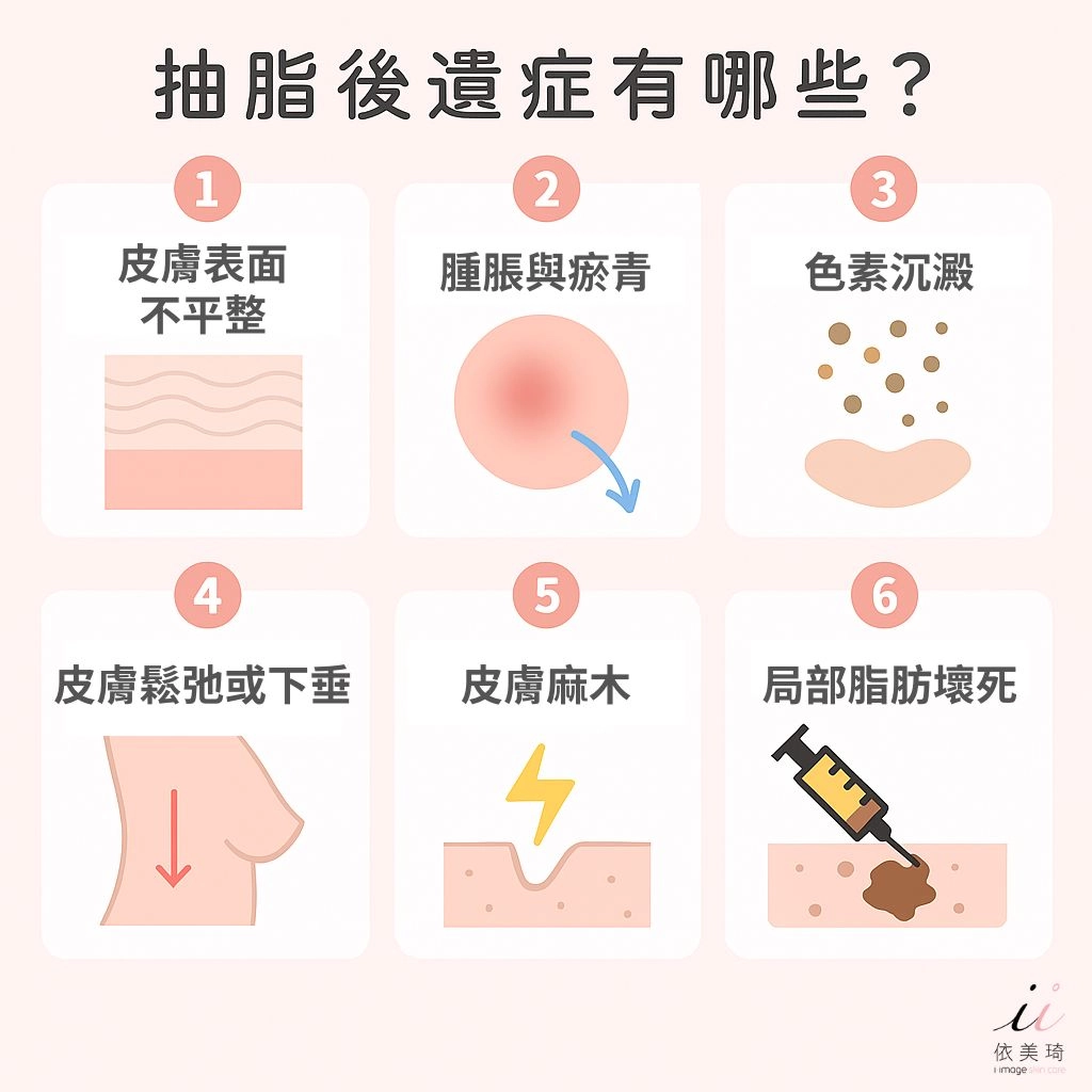 抽脂後遺症有哪些