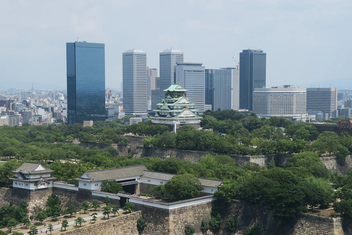 大阪歷史博物館 10 樓能夠平視天守閣