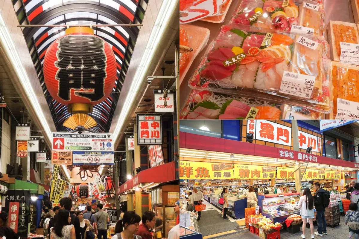大阪美食景點：黑門市場